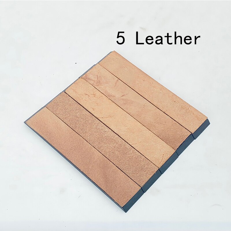 Sharpened leather Paste Sharpening wax grinding polishing knife sharpener Leather Compound Grinding Knife machine Honing Strop: 5 Medium leather