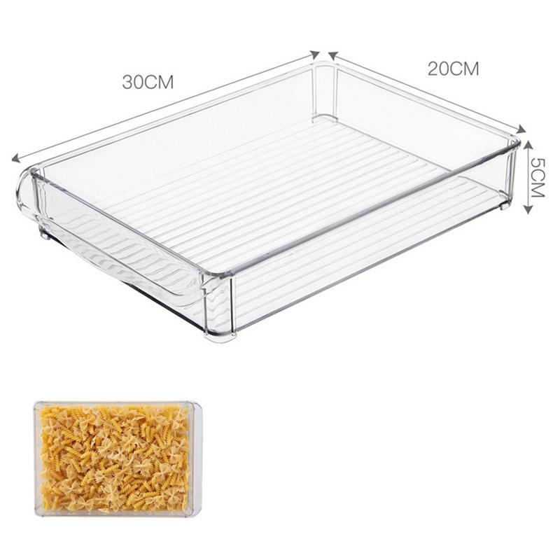 Plastic Storage Bins Refrigerator Storage Box Food Storage Containers With Lid Kitchen Fridge Cabinet Freezer Organizer Gadgets: C