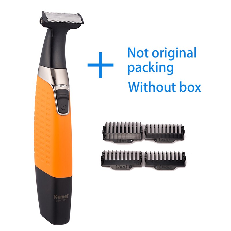 kemei rechargeable electric shaver beard shaver electric razor body trimmer men shaving machine hair trimmer face care: KM-1910bubble