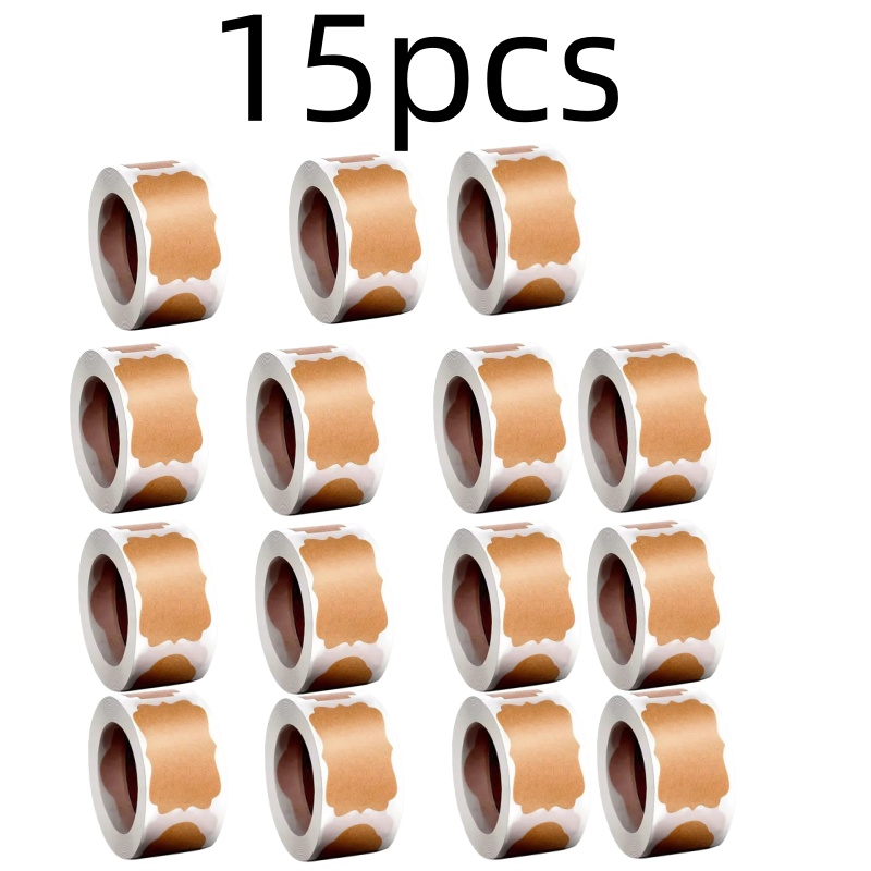 Kraftpapier-Aufkleber, leere Etiketten, handgefertigtes Briefpapier, Geschenkanhänger, Dekoration, Papier, Gewürzglas-Etikett, DIY-Umschlag, Siegelaufkleber: Himmel Blau