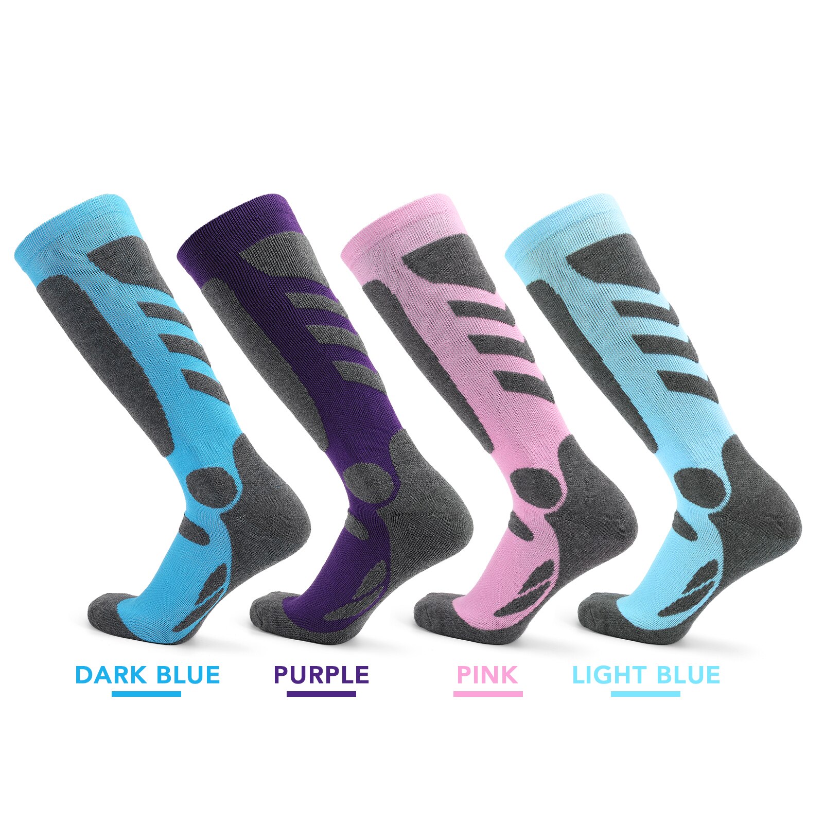 Vrouwen 2 Pairs Professionele Fitness Sokken Dikke Gebreide Winter Athletic Kousen Outdoor Ademend Snelle Droge Warme Sokken