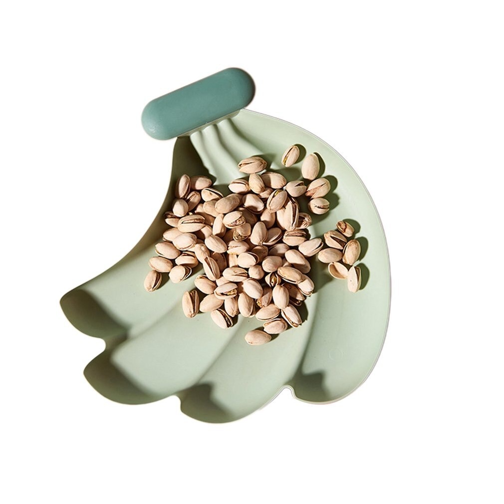 Lazy Snack Tray Strawberry Shape Fruit Food Tray Candy Cute Plate Snack Dish Fruit Food Plate Household Plastic Plate for Home: Champagne