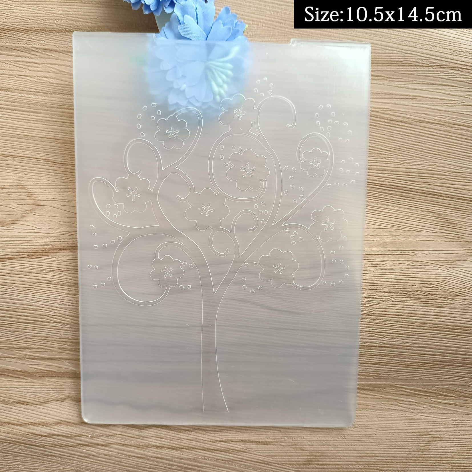 Carpeta de relieve de flores rosas para álbum de recortes, manualidades DIY, con 11 patrones diferentes/árboles/hojas/flores: FD-160