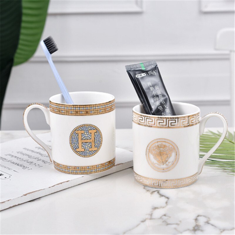 Retro Badkamer Accessoire Set Keramische Badkamer Accessoires Sets Badkamer Accessoire Set Tandenborstel Cup, Zeepbakje Thuis Badkamer Decoratie,E