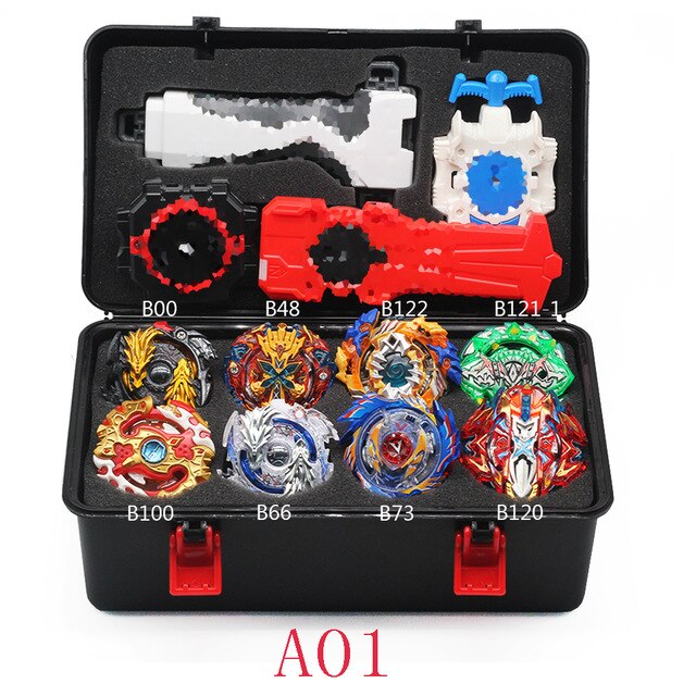 Originale Blayblade Top Beyblade Burst B-129 B125 con lanciatore Bayblade Bey lama metallo plastica fusione 4d giocattoli regalo per i bambini: A01