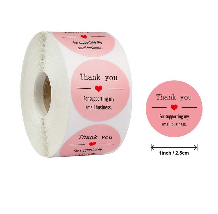 DHL or FEDEX 20 roll Round Gold Silver THANK YOU Stickers seal labels 500 Labels stickers Bicycle sticker: J