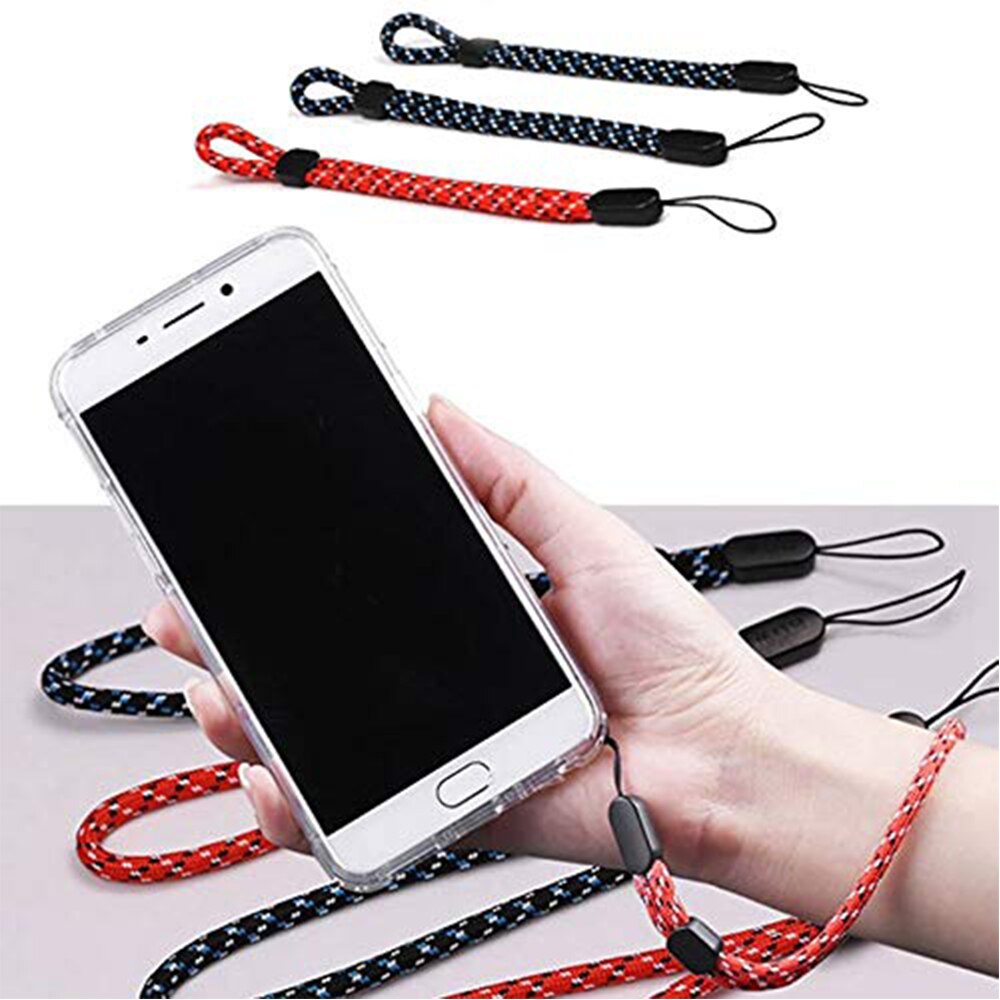 Ascromy Verstelbare Gsm Riem Nylon Pols Lanyard Voor Telefoon Case Camera USB Flash Drives Sleutels Keychain ID Tag Accessoires