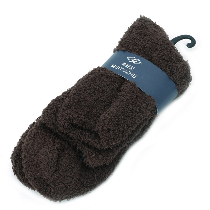 1 par ekstremt hyggelige cashmere sokker mænd kvinder vinter varm søvn sengegulv hjem fluffy: Jf