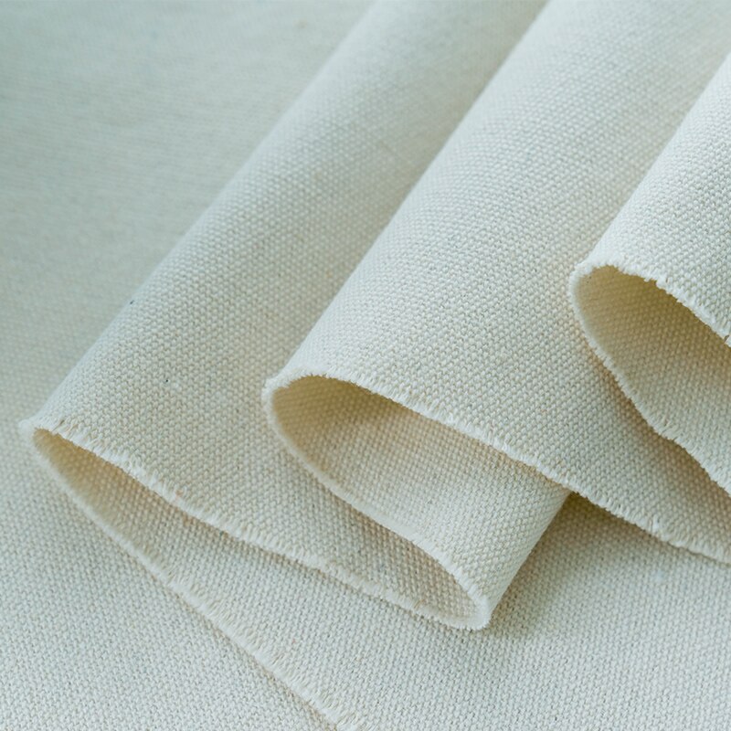 75cm*100cm / Piece, Thickened Pure Cotton White Canvas Fabric, Mat Bag, Sofa Pillow, Shoe And Cap Cloth, DIY Handmade Material
