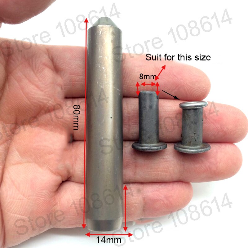 Setting tool for Aluminum Alloy Rivet Flat Head Threaded Rivet tools for Aluminum Flat Round Head Half Hollow Shank Rivet Alumin: for 8mm curling