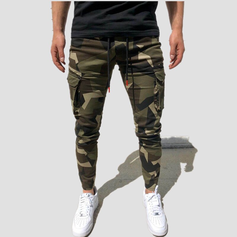 Pantalones de camuflaje para hombre, chándal de culturismo, ropa de calle de otoño, pantalones deportivos informales para Fitness, novedad de: XXL / Green Camouflage