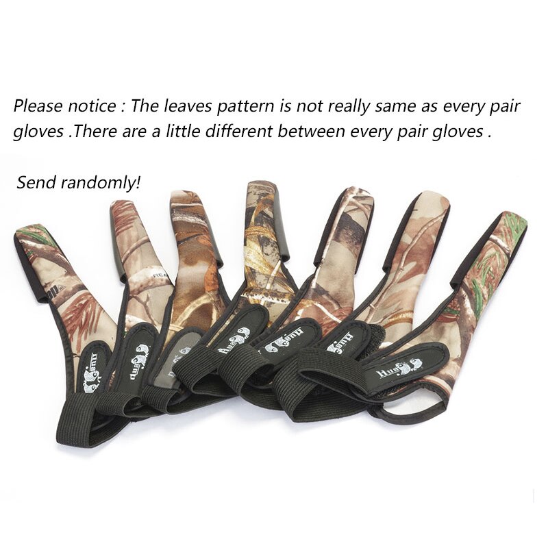 1 Uds. Guantes de pesca protectores de un solo dedo de los pescadores guantes antideslizantes de camuflaje de un dedo útiles herramientas de pesca de la mano derecha
