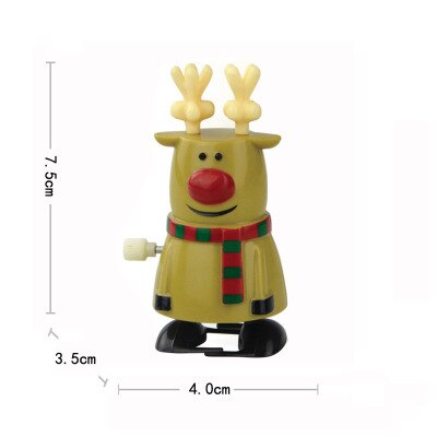 Muchos tipos de Papá Noel, muñeco de nieve, pingüino, juguetes clásicos de cuerda, juguetes de cuerda de navidad, para niños: 08