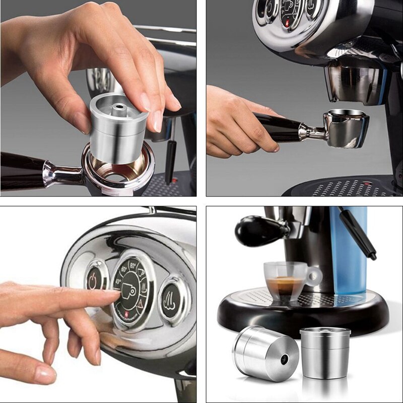 Cápsulas de café reutilizables de acero inoxidable para máquina de café ILLY Y1.1, Y3.2, Y5, X7, X8, X9