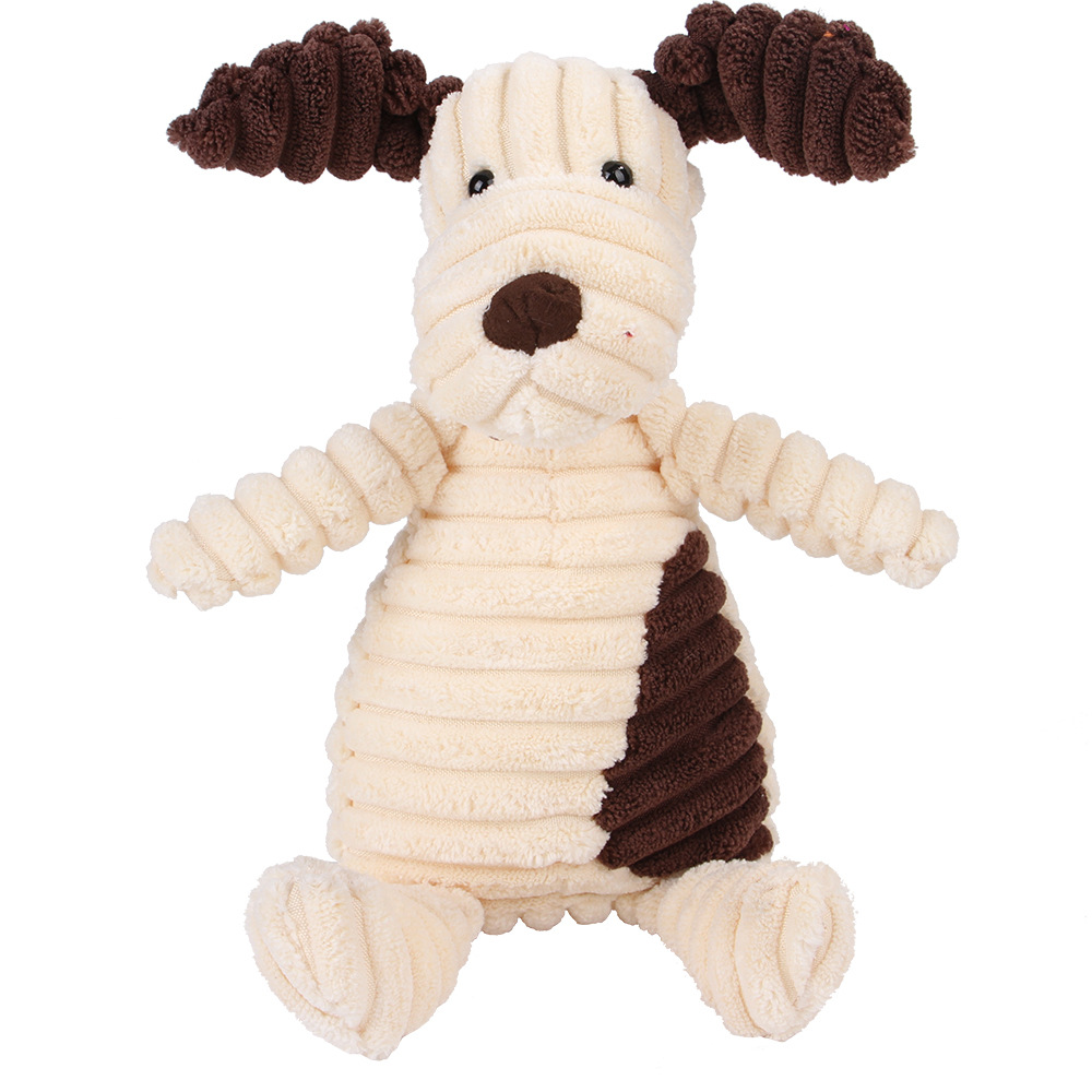 Juguete Molar para perros y mascotas, entrenamiento con ventilación, pana, mono, cerdo, voz, juguete de peluche, suministro de limpieza dental para perros, juguetes para perros grandes: Gris claro