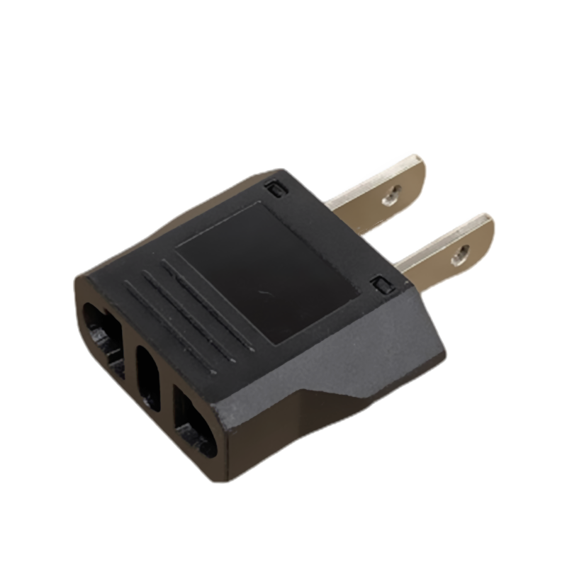 Vs naar eu stekkeradapter korea euro europees eu naar vs amerikaans australië rusland china reisadapter 2 -polige ac-omvormer stekker: Zwart / Britse stekker