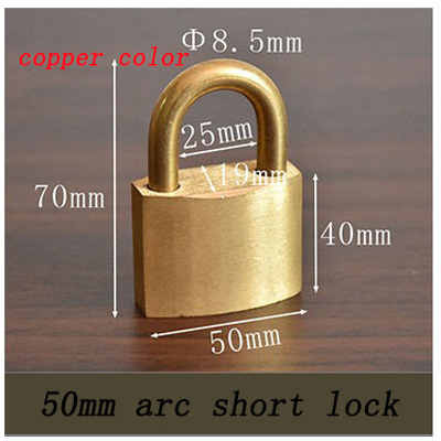 Solid Brass Padlock Multifunctional Door Lock Safety Waterproof Antirust Never Rust Security Outdoor Pure Copper Lock: Brocade Green