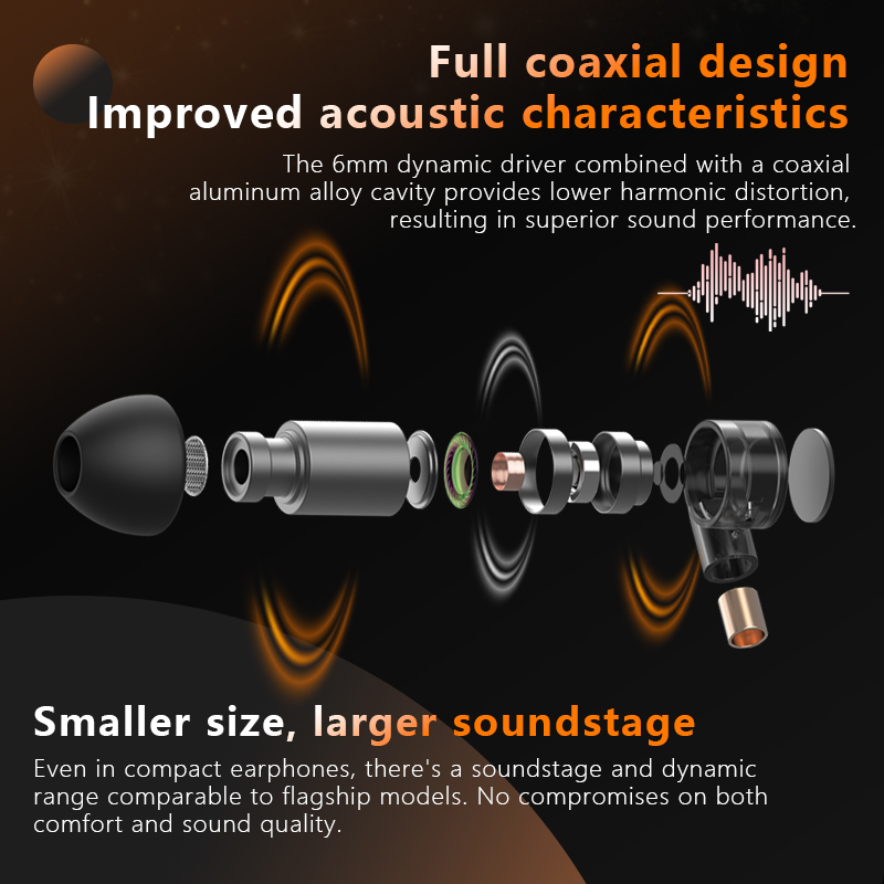 ROSESELSA Rose Technics Starlight Sound Positioning Game-Kopfhörer, kabelgebundene In-Ear-Kopfhörer, 3,5-mm-Kopfhörer mit abnehmbarem Kabel