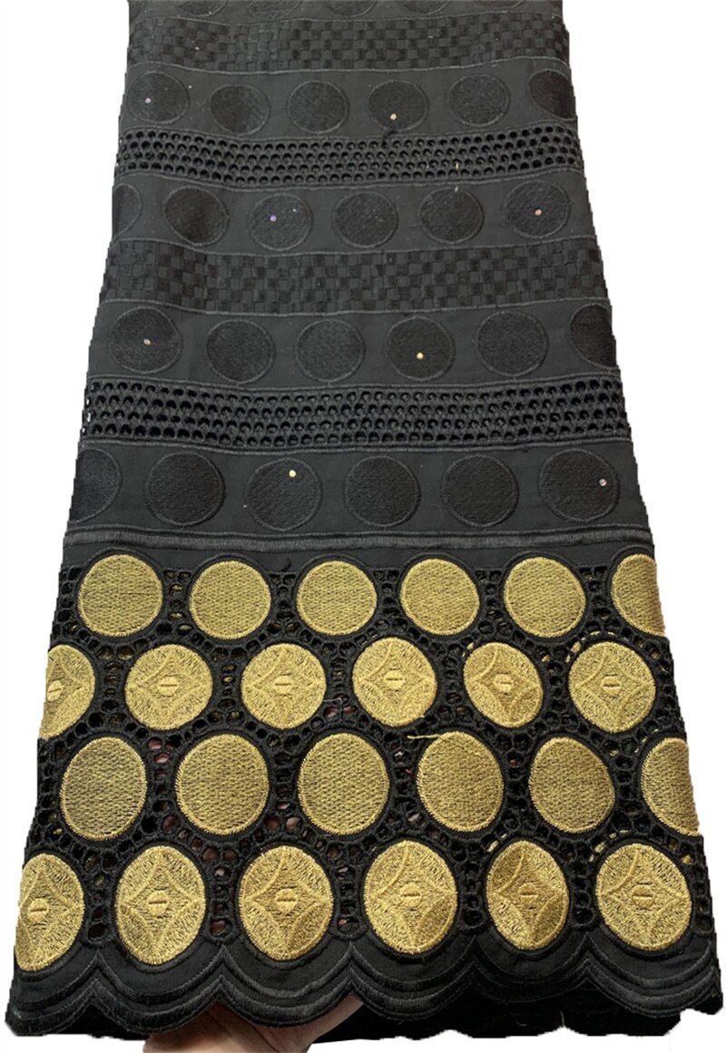 Black And Blue African Lace Fabric 2022 Swiss Lace Fabric With Stones Nigerian Lace Fabrics Dress 5 Yards VLL4399: AS PIC4