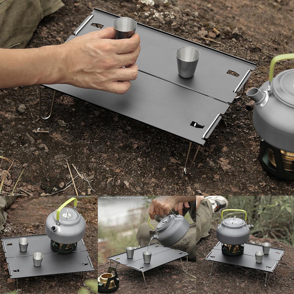 Camping Bequem Klapptisch Ich bin Freien Aluminium Platte Tee Camping Werkzeug Tabelle Tabelle Spleißen Grill Tisch Mini Camping I1M7