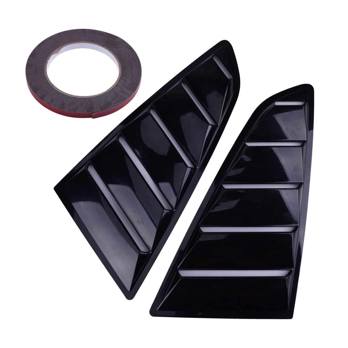 Side Black ABS Deflector Vent Window Scoop Louver Cover Trim Sticker Car Styling Accessories Fit For Ford Mustang