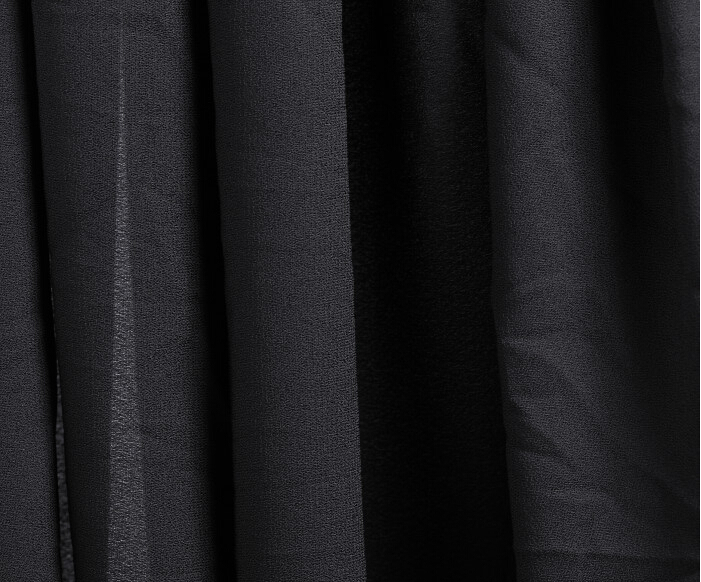 2 meters 148 cm 58.26 "breedte zwart chiffon stof parel garen stof zomer jurk materialen MM145