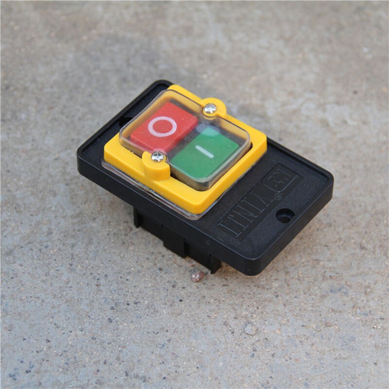 Interrupteur à bouton de démarrage étanche, 380V, interrupteur de perceuse d&#39;établi, accessoires de perceuse 10A