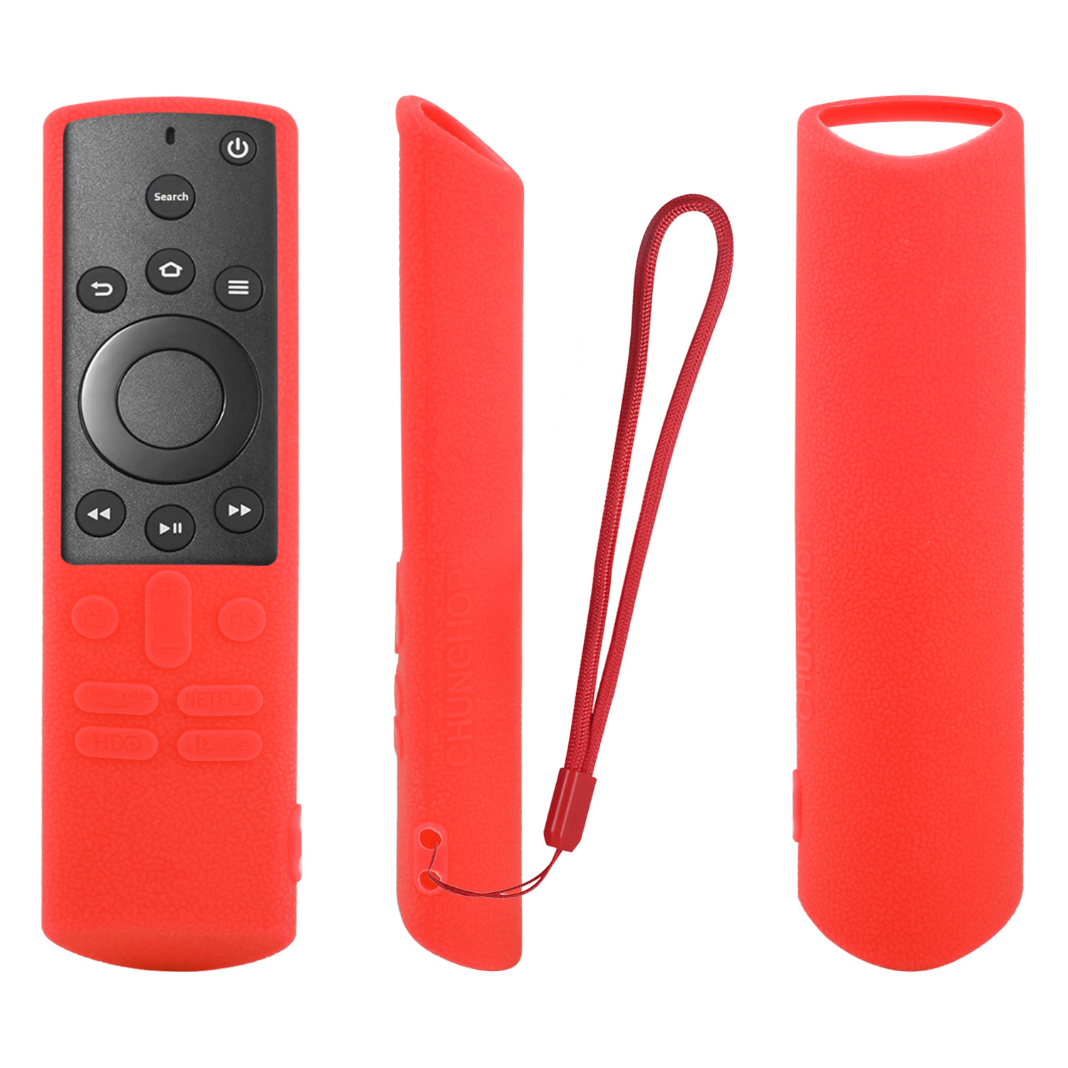 Silicone Case for Insignia/Toshiba 4K Element Smart Fire TV Voice Remote Control Protective Cover Edition CTRC1US19 Controller: Red