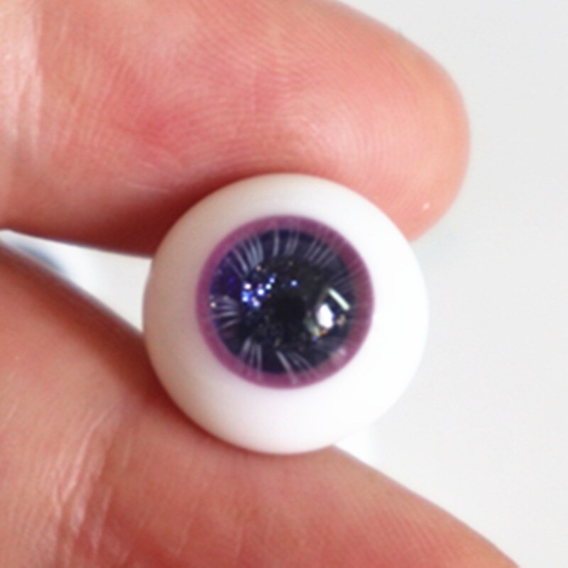 BJD poupée yeux en verre 12mm couleur pourpre couleur verte