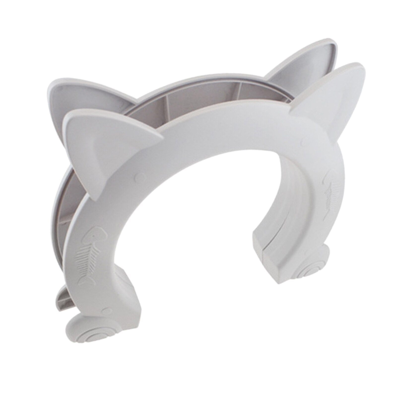 Cute Cat Door, Pet Door for Kitty Interior Door Hole Pass Fits Hollow for Small Medium Large Cats Hidden Litter Box Gate