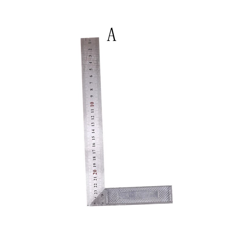 Right Angle Ruler Try Square Measuring Tool L Shape Ruler25/50cm 90 Degree Metal Steel Try Square Engineers Wood Measuring Tool