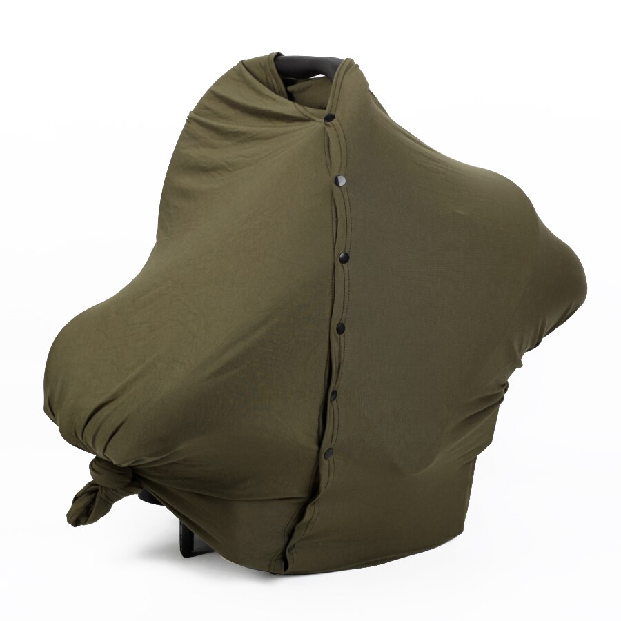 Nursing Cover Poncho for Baby Breastfeeding Adjustable with Button Closure for Privacy Feeding Covering Breathable Soft: Army Green