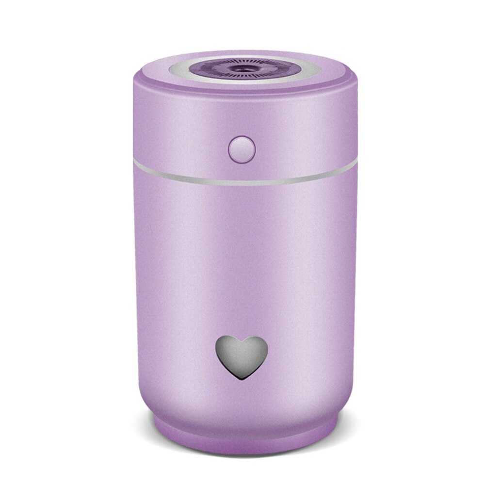 Cup Air Humidifier Car USB Charging Vehicle Difiuser Colorful Night Light Portable Humidificador Air Humidifier Aroma Lamp J002: Purple 