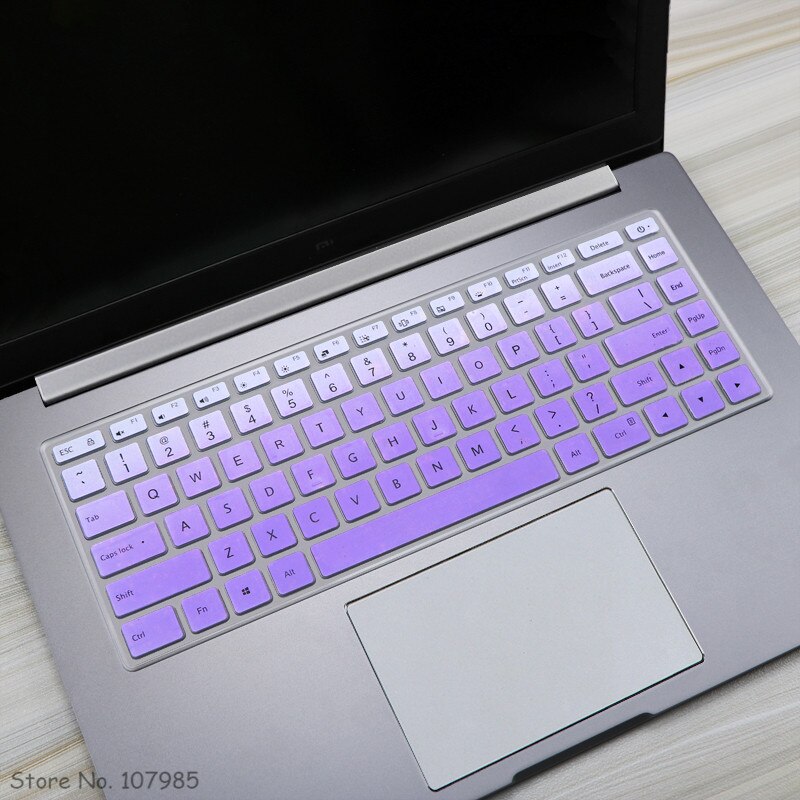 For Xiaomi RedmiBook 16 Laptop AMD Ryzen 4500U 4700U Redmi Book 16.1 Inch Notebook Silicone Keyboard Cover Skin Protector: Gradual purple