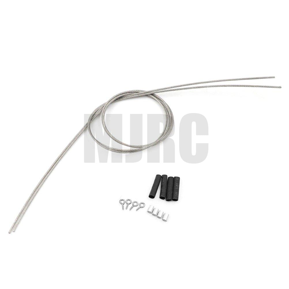 2 stuks rc crawler gemodificeerde onderdelen stalen kabel voor 1/10 axiale scx 10 90046 tamiya  cc01 d90 d110 tf2 rc4wd traxxas trx -4 trx 4 rc auto