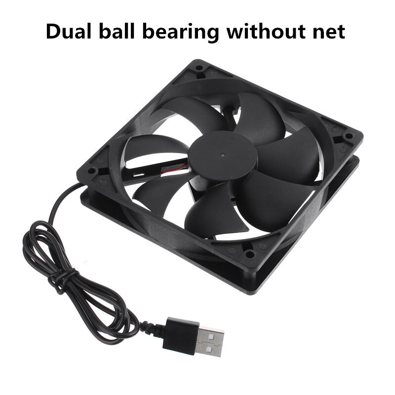 DC 5V 12 CENTIMETRI router Ventola Di Raffreddamento FAI DA TE di Raffreddamento del PC TV scatola Tranquillo E Silenzioso di Alimentazione USB Ventola da 120mm USB TV scatola Gatto A Banda Larga di Raffreddamento cremagliera di Supporto: palla bearing no net