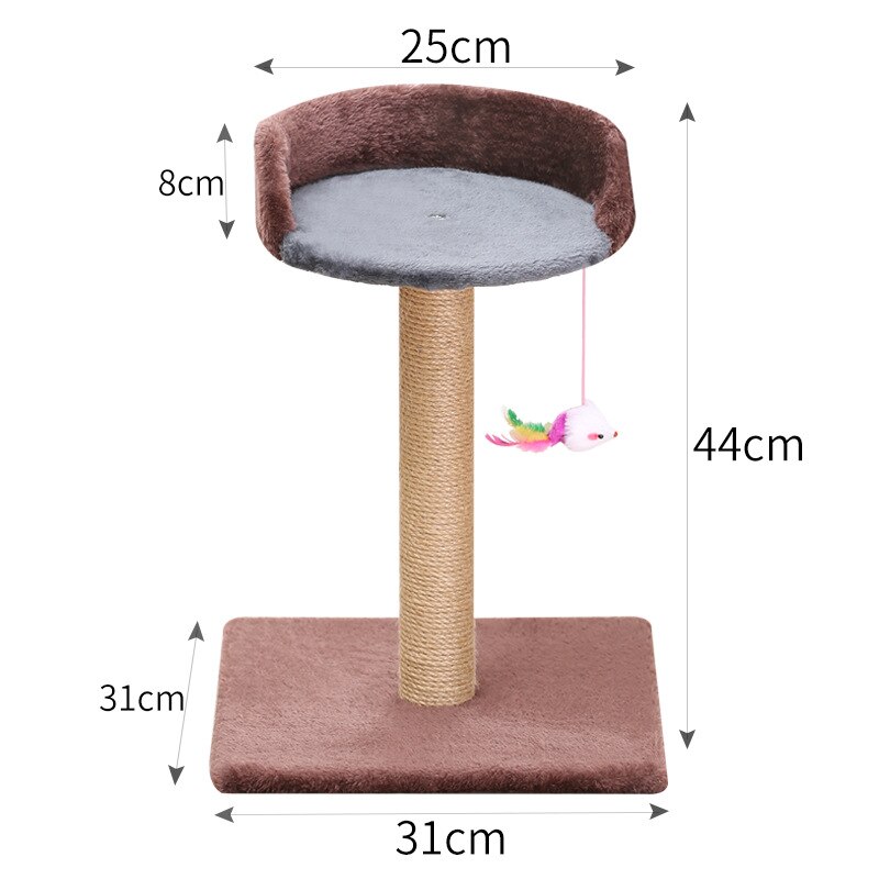 Cat Tree Sisal Rope Climbing Frame Cats Scratching Post Toys Detachable Cat Tree For Cats Kitten Grinding Claw