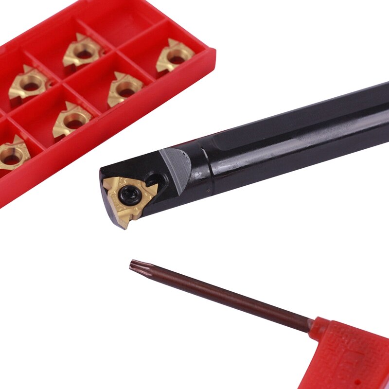 1Pc Snr0016Q16 Threading Lathe Turning Tool Holder With 16Ir Ag60 Smx30 Inserts