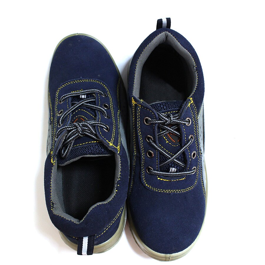 Work Safety Shoes For Men Summer Breathable Boots Working Steel Toe Anti-Smashing Construction