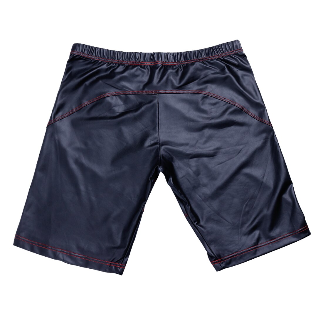 Homens correndo shorts de couro falso esporte shorts hommes masculino elástico cintura fina corte shorts verão exercício exercício ginásio collants
