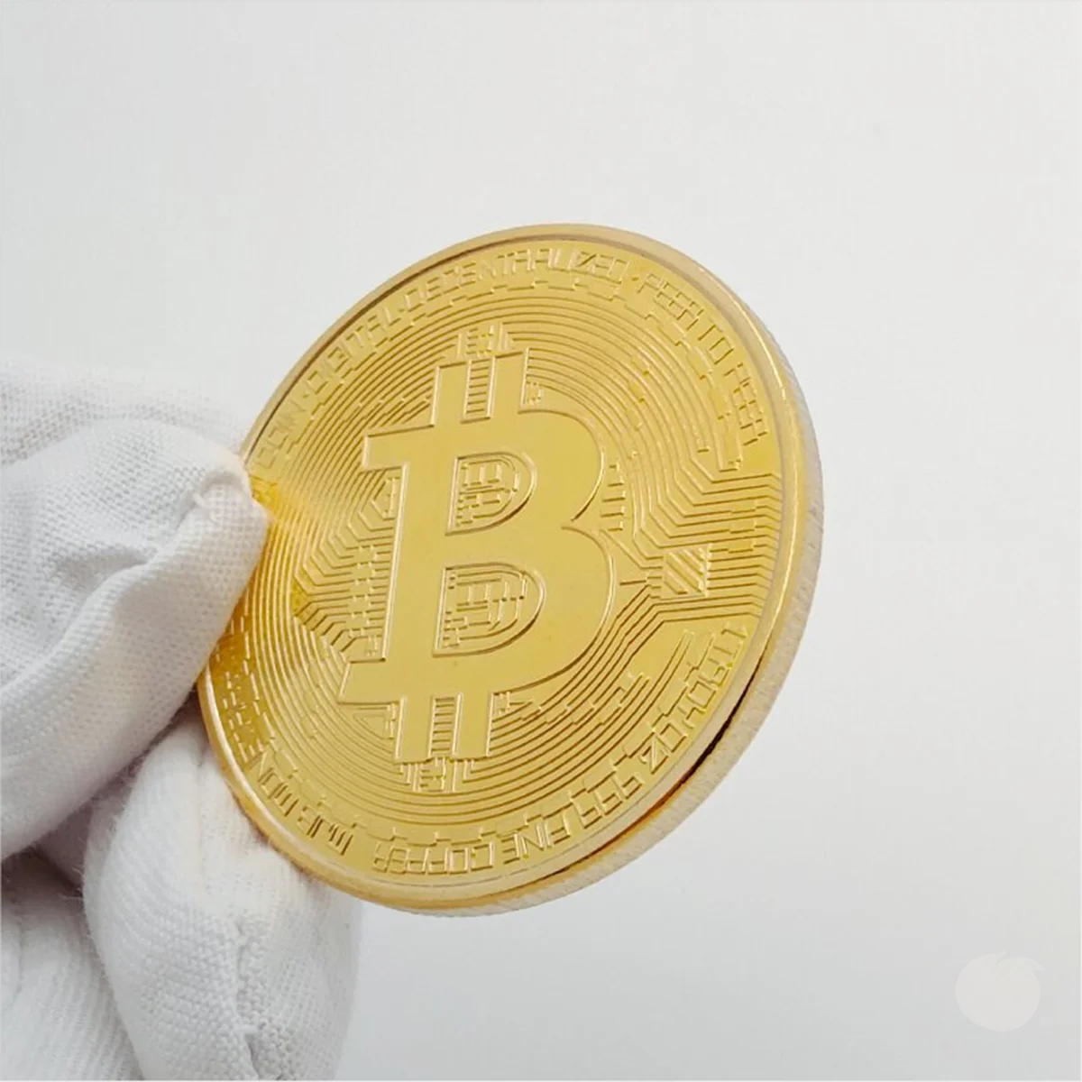 Gold Plated Bitcoin Coin Collectible Art Collection Physical Commemorative Casascius Metal Antique Imitation Happy Birthday