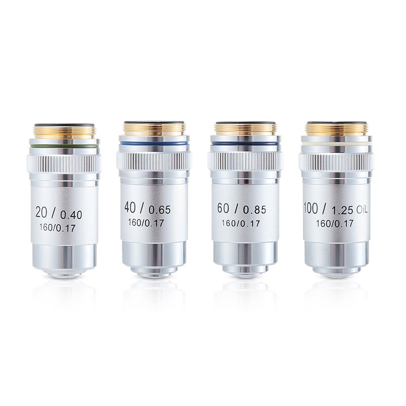 4X 10X 20X 40X 60X 100X Microscope Objective Lens Achromatic Objective Laboratory Biological Microscope parts