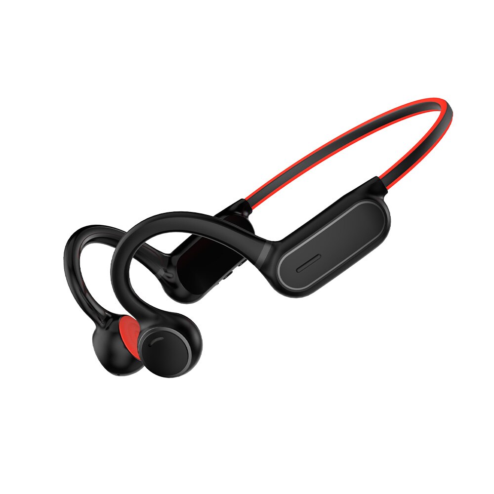 SHODA Openear Duet Bone Conduction Headphones Sports Headphones Bass IPX5 Waterproof Wireless Earphone Headset: A1 Red