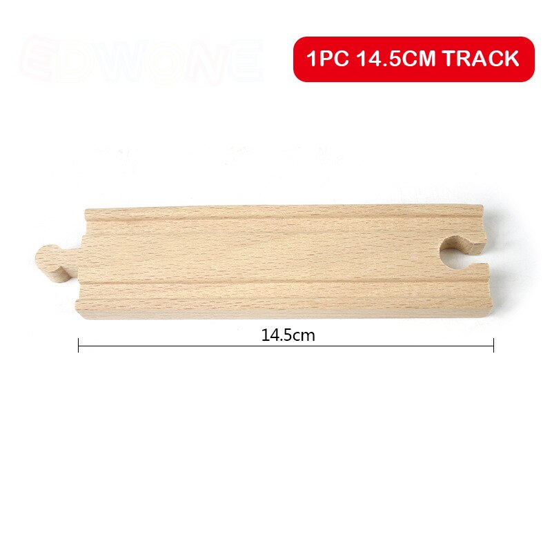 Pista del Treno di legno Accessori In Legno di Faggio Treno Ferroviario Parti Dritto Curva Tracce Fit Thomas Biro Treno Giocattoli per I Regali per Bambini: 14.5cm track