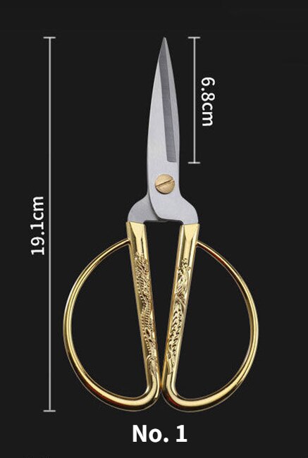 Household Festival Ribbon Cutting Alloy Stainless Steel Scissors Sewing Scissors Embroidery Scissors Sewing Supplies: J1