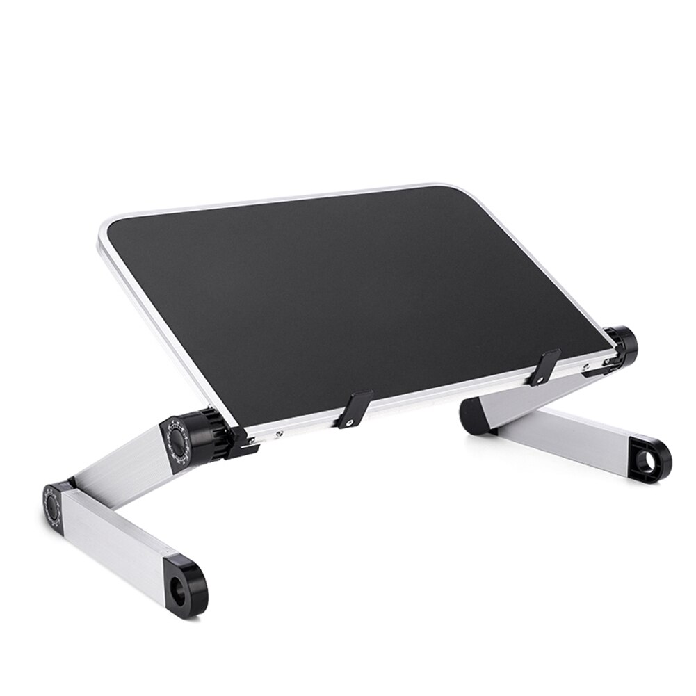 Mini kannettava tietokone teline sylissä pöytä vuodesohva taitettava säädettävä monitoiminen ergonominen korkeus 360 asteen kulma: Musta