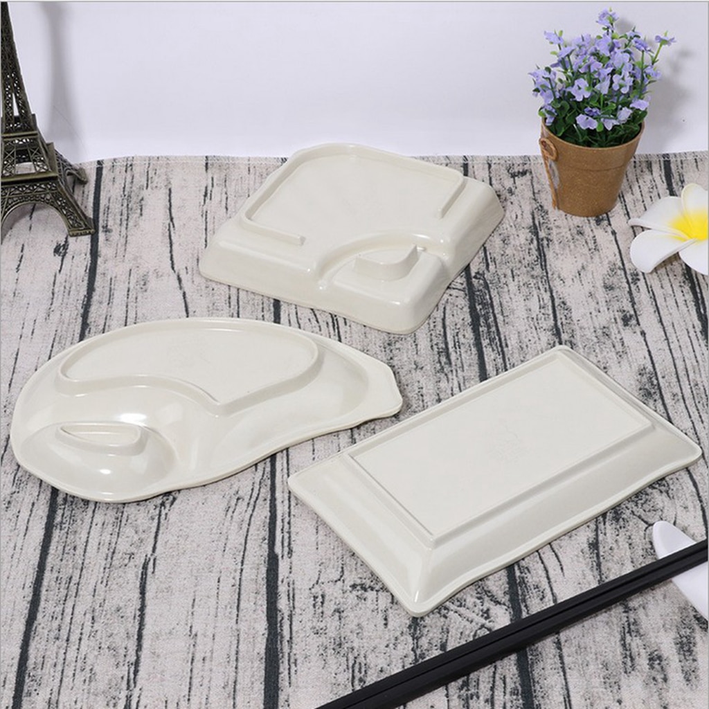 2 Compartment Reusable Sauce Dish Side Seasoning Dish Condiment Dishes Sushi Soy Dipping Bowl Snack Serving Tools