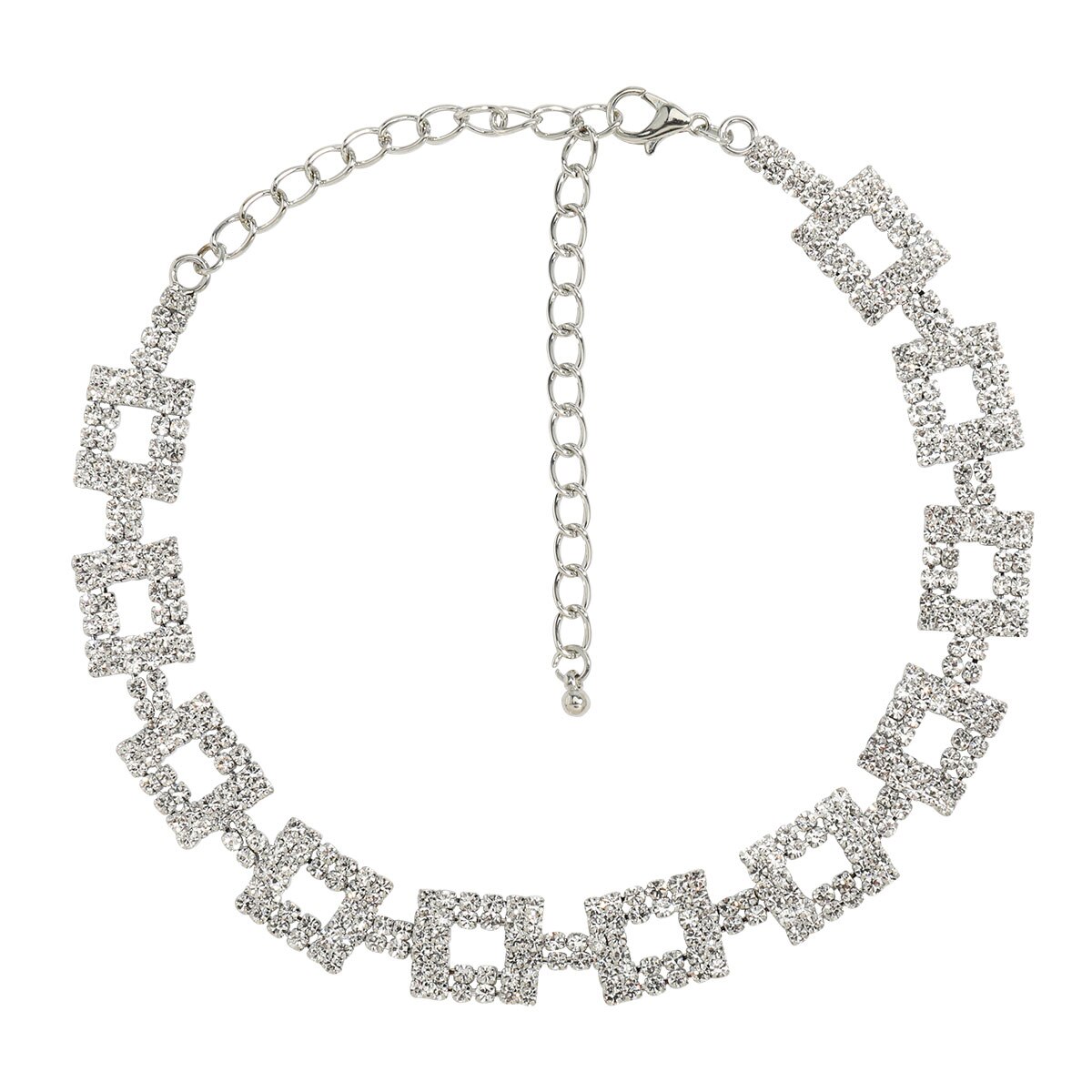 Moda nowy błyszczący wisiorek strasy okrągły łańcuszek panie seksowny naszyjnik naszyjnik bankiet oświadczenie naszyjnik akcesoria kołnierz: Default Title