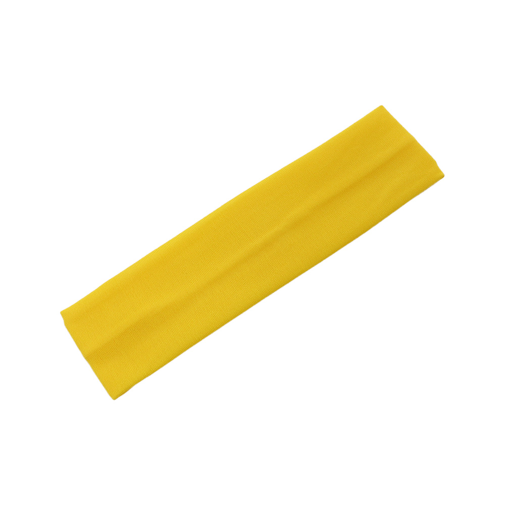 1pc women's/men's 19- color elastic yoga headband, running sweatband, outdoor gym hair band, turban fitness bandage, sports accessory