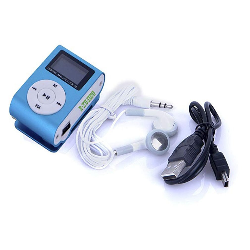 Metalen Clip Digitale Mini MP3 Speler Met 1.8 Inch Lcd-scherm Ondersteuning Tf-kaart USB 2.0 Met 3.5mm Hoofdtelefoon jack